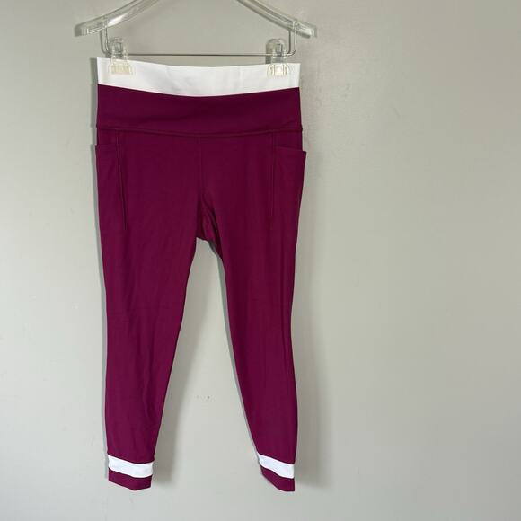 ATHLETA Salutation Stash High Rise Double Up Lift Legging M Purple NEW - Picture 3 of 6